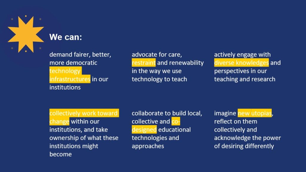 Ways of advocating for digital education utopia